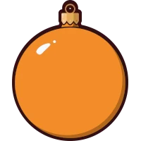 Ikonka Bombki pomarańczowe