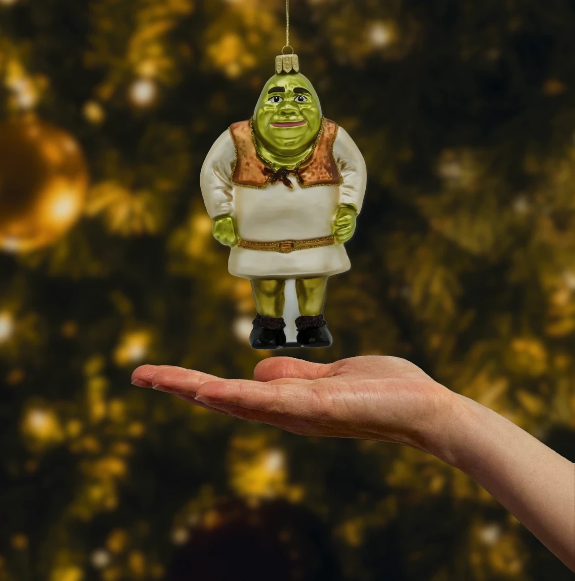 Bombka szklana figurka Ogr z bajki realne zdjęcie