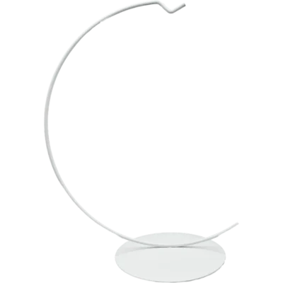 Biały stojak (20cm) na szklane ozdoby i bombki choinkowe