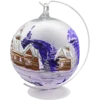 Bombka szklana Syn Bombkarza Bombka Lampion ze stojakiem: fioletowy front ze stojakiem