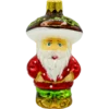 Szklana bombka choinkowa figurka Krasnal z Kapeluszem Grzyba