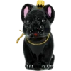 Szklana Bombka Choinkowa Figurka Buldog francuski: czarny front