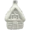 Szklana Bombka Choinkowa Figurka Domek w śniegu front