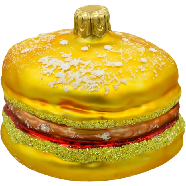 Szklana Bombka Choinkowa Figurka Hamburger