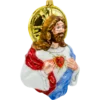 Szklana bombka choinkowa figurka Jezus Chrystus z Sercem bok