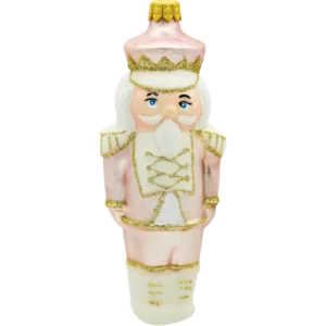 Szklana bombka choinkowa figurka Magiczny Dziadek do Orzechów