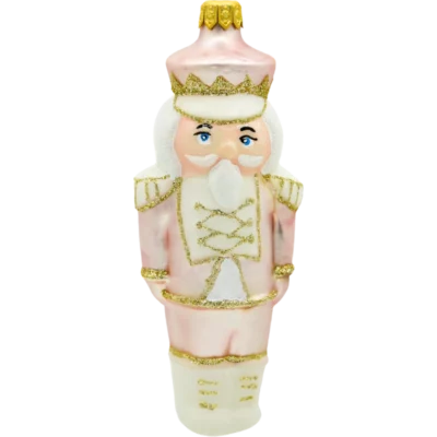 Szklana bombka choinkowa figurka Magiczny Dziadek do Orzechów