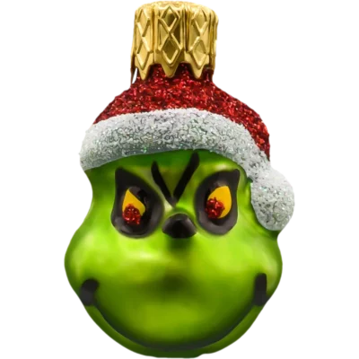 Szklana bombka choinkowa figurka Mini Grinch front