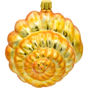 Szklana bombka choinkowa figurka Muszla spiralna