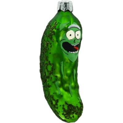 Szklana bombka choinkowa figurka Ogórick