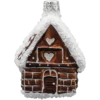 Szklana Bombka Choinkowa Figurka Piernikowy Domek z sercem front