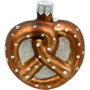 Szklana Bombka Choinkowa Figurka Precel