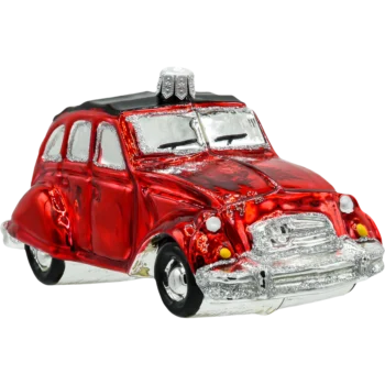 Samochód Citroen 2CV: czerwony