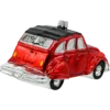 Szklana bombka choinkowa figurka Samochód Citroen 2CV: czerwony tył