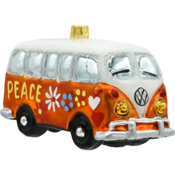 Samochód van hippie: pomarańczowy