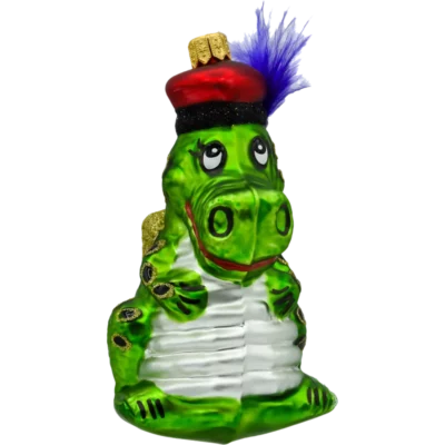 Szklana bombka choinkowa figurka Smok Wawelski