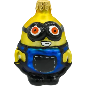 Szklana Bombka Choinkowa Figurka Żółty stworek mały