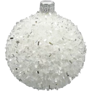 Szklana Bombka okrągła śnieżka: mała