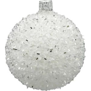 Szklana Bombka okrągła śnieżka: średnia tył