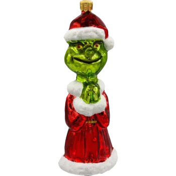 Grinch w płaszczu Mikołaja: błyszczący