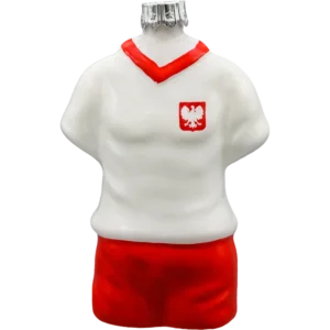 Szklana Bombka Choinkowa Figurka Forma ze szkła Koszulka Reprezentacji Polski