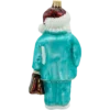 Szklana Bombka Choinkowa Figurka Forma ze szkła Mikołaj Lekarz tył