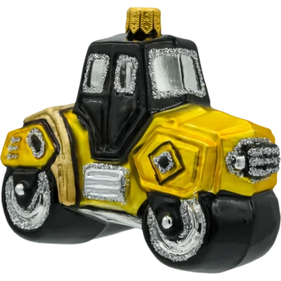 Szklana Bombka Choinkowa Figurka Forma ze szkła Walec Drogowy bok