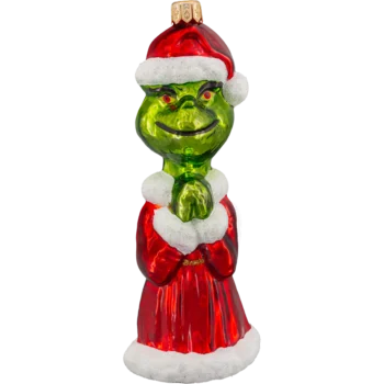 Grinch w płaszczu Mikołaja: błyszczący