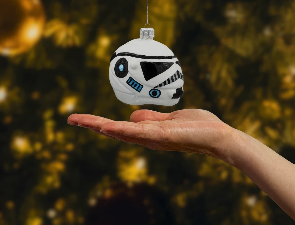 Bombka szklana Hełm szturmowca realne zdjęcie