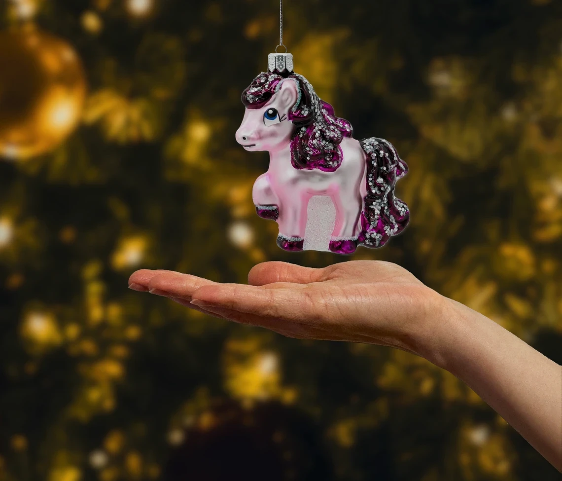 Bombka szklana Twój kucyk Pony realne zdjęcie