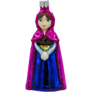 Szklana Bombka Choinkowa Figurka forma ze szkła Anna z lodowej krainy
