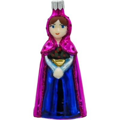 Szklana Bombka Choinkowa Figurka forma ze szkła Anna z lodowej krainy