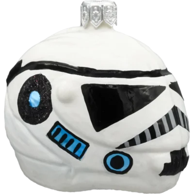 Szklana Bombka Choinkowa Figurka Forma ze szkła Hełm szturmowca