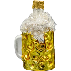 Szklana Bombka Choinkowa Figurka Forma bańka ze szkła Piwko w kuflu
