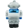 Szklana Bombka CHoinkowa figurka forma ze szkła robot niebieski