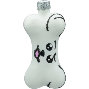 Szklana Bombka Choinkowa figurka forma bańka ze szkła kość psa