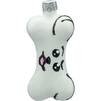 Szklana Bombka Choinkowa figurka forma bańka ze szkła kość psa