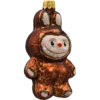 Bombka szklana figurka Labubu: brązowe bok