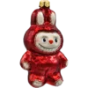 Szklana Bombka choinkowa figurka forma w kształcie labubu bok