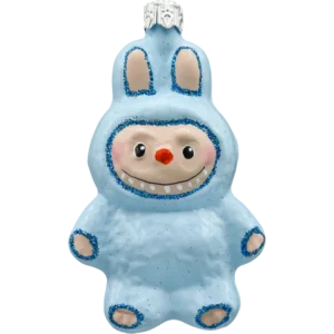 Bombka szklana figurka Labubu: błękitne