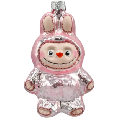 Bombka szklana figurka Labubu: różowe