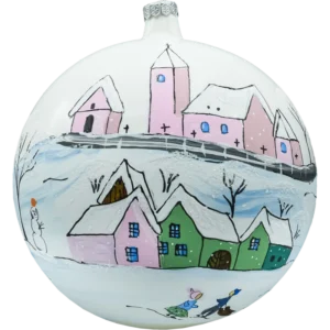 Bombka okrągła duża: motyw czeskiej bajki