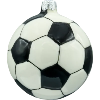 Bombka szklana okrągła Piłka nożna: mała