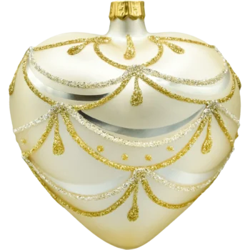 Serce w złotym ornamencie: matowe