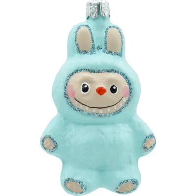 Bombka szklana choinkowa figurka Labubu pastelowe: błękitne