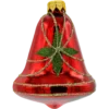 Bombka szklana choinkowa figurka Dzwonek czerwony