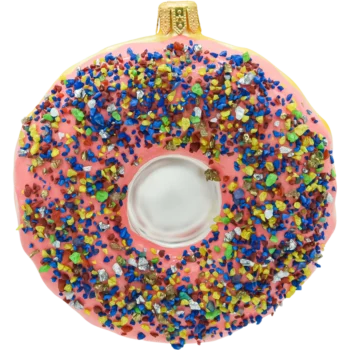 Donut z różowym lukrem