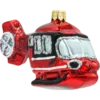 Szklana bombka choinkowa figurka Helikopter