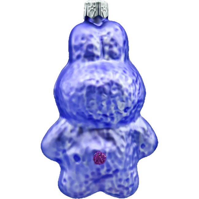 Bombka szklana choinkowa figurka Labubu: purpurowe tył