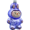 Bombka szklana choinkowa figurka Labubu: purpurowe bok